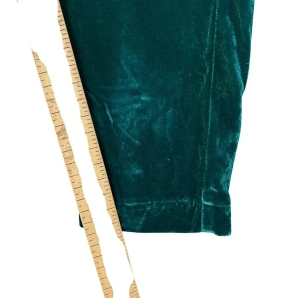 Gymboree Pants Girls Size XS 4‎ Green Crushed Velvet Velour Pull On Jogger NWT